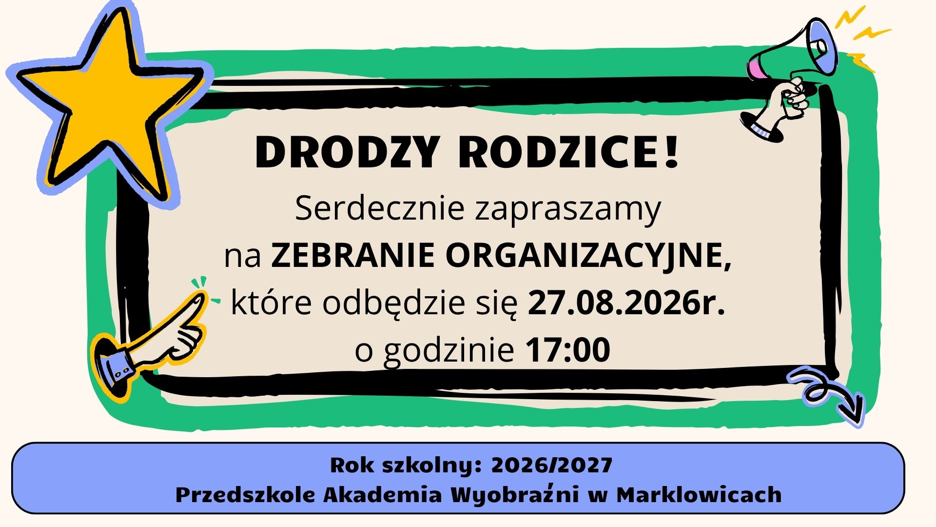Zaproszenie na&nbsp;zebranie organizacyjne