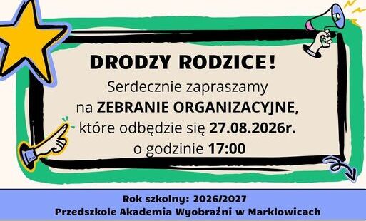 Zaproszenie na zebranie orgranizacyjne