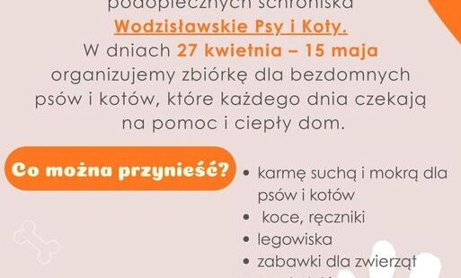 plakat zachęcajacy do udziału w zbiórce